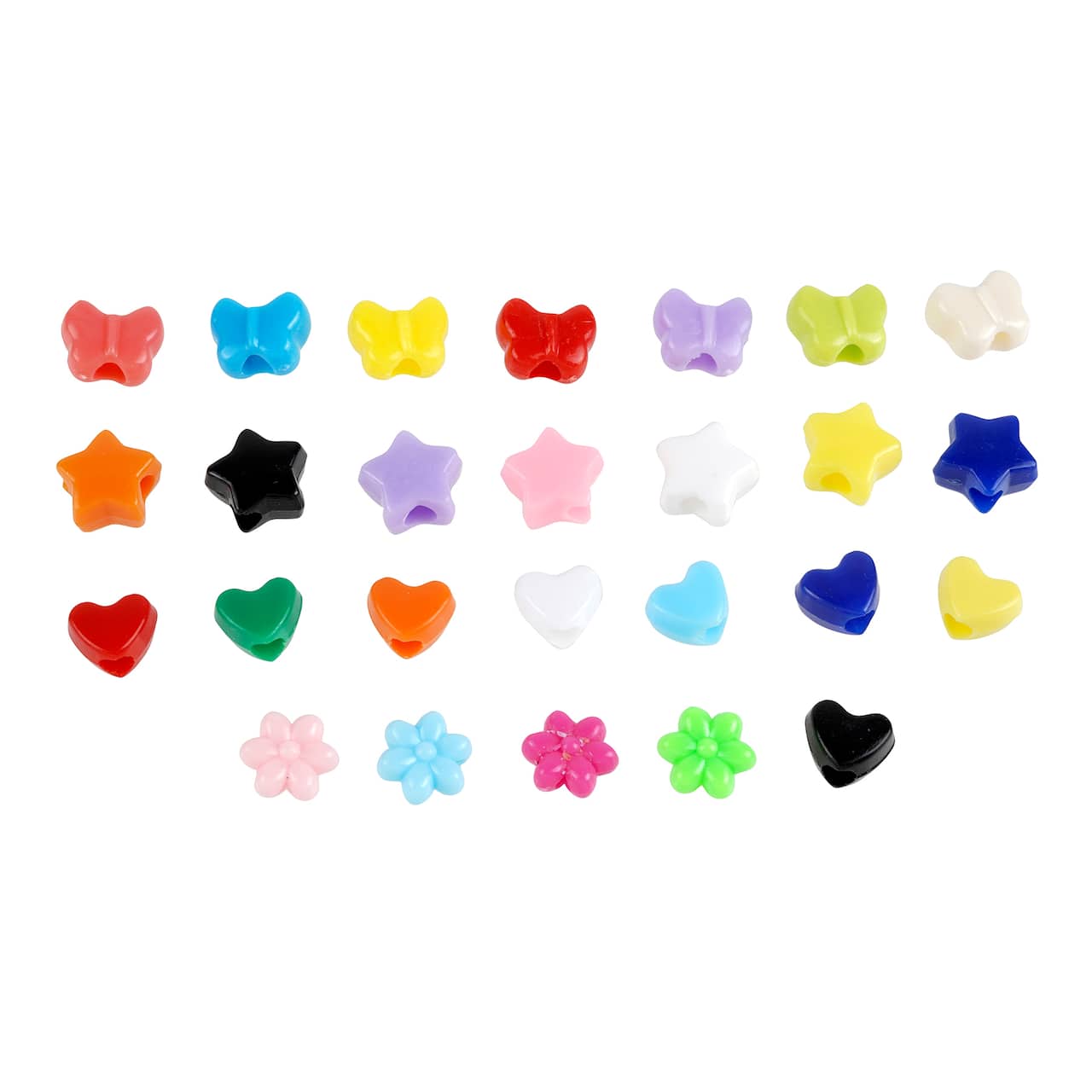 12 Packs: 150 ct. (1,800 total) Bright Shaped Beads by Creatology™